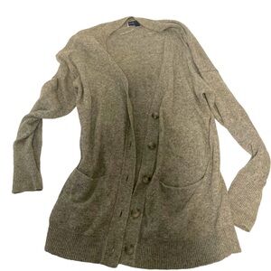 Karen Scott Grey Cardigan- size M- awesome